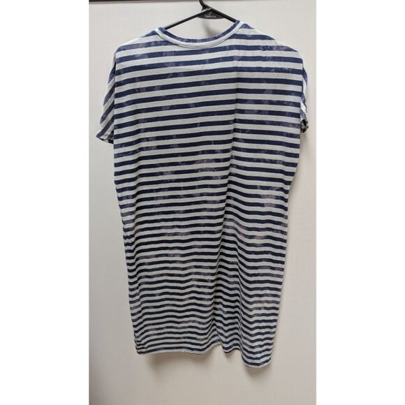 Disney Parks Navy/White Striped "Best Day Ever" Graphic Tee Dress - Picture 2 of 2